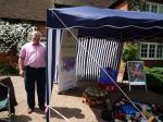 John Hammond and the Rotary Club of Loddon Vale Stand at the Scraecrow Festival at Sonning on Sunday 30th May 2010